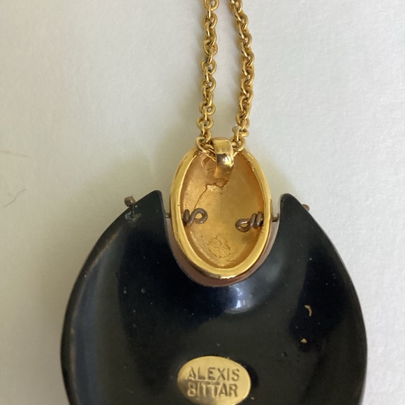 Alexis Bittar Pendant Necklace Gold Chain - Picture 7 of 16